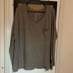 Old Navy XXL Striped Boyfriend Long Sleeve Tee